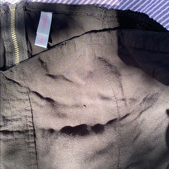 ✨Blk/Wht Strapless Mini-Dress, Xhilaration✨Sz XL✨ - Picture 6 of 6